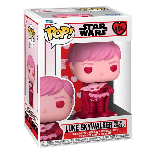 Funko Pop Star Wars Valentine - Luke Skywalker with Grogu #494