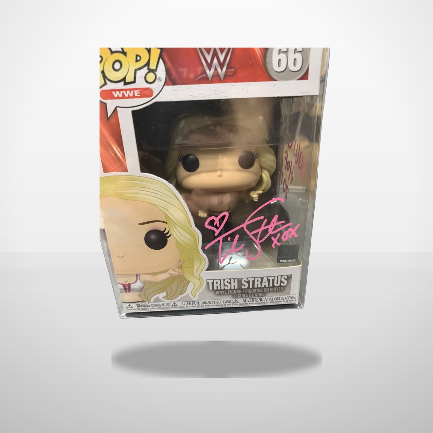 Trish Stratus WWE Autographed Funko Pop! 66