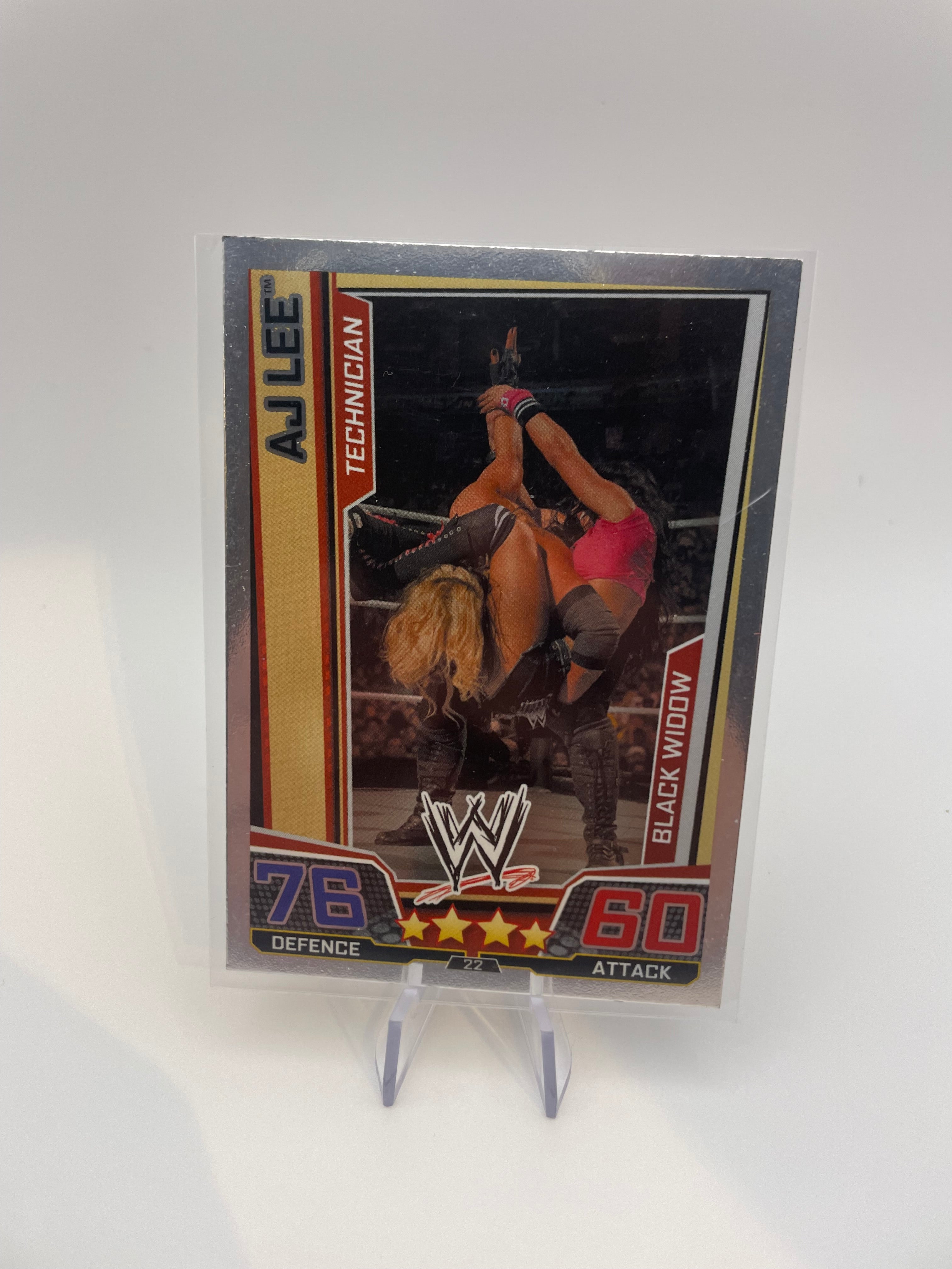 Slam Attax Trading Cards - AJ Lee (Technician, Black Widow)_1 - Front