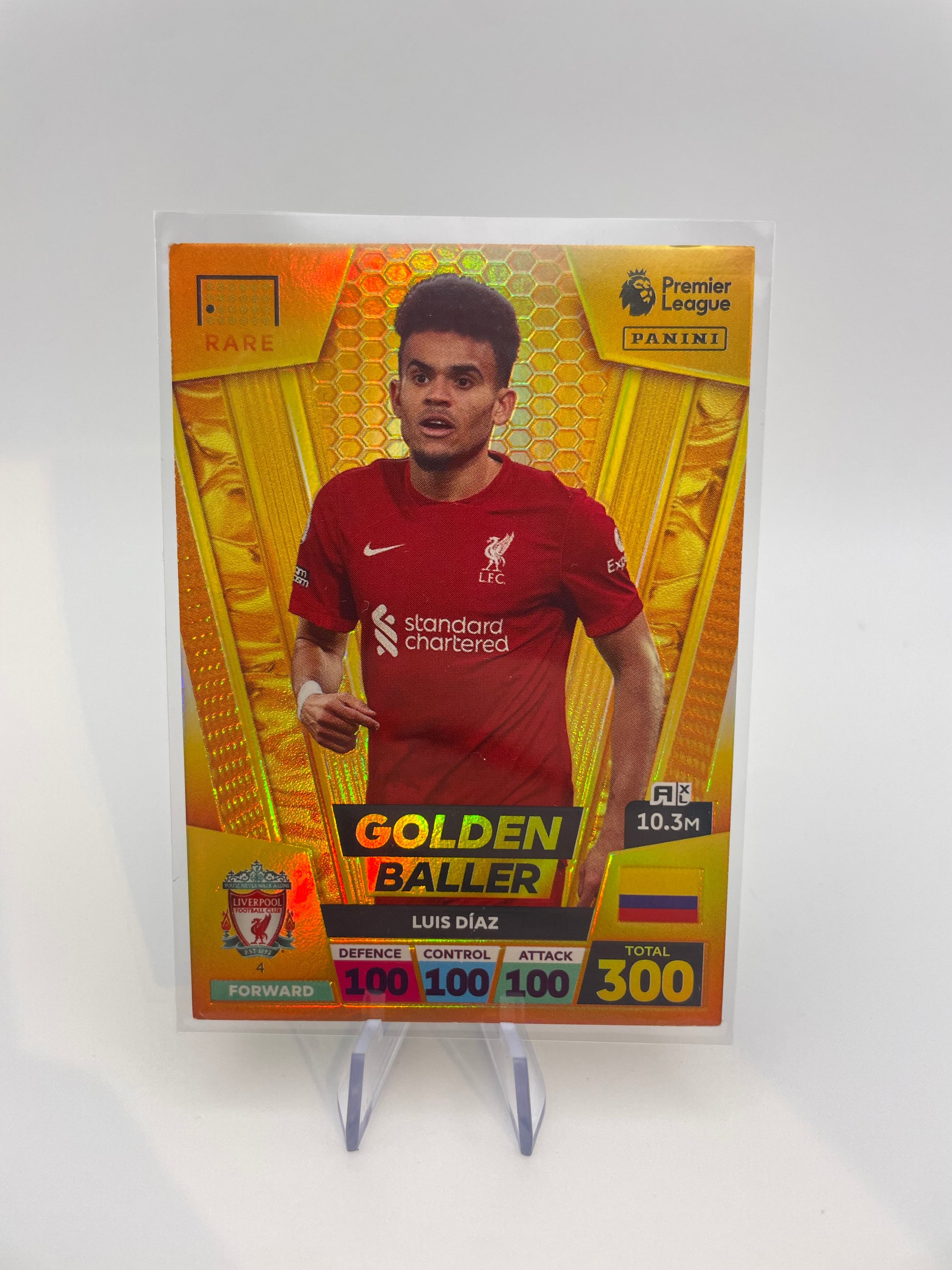 Adrenalyn Golder Baller - Luis Diaz Adrenalyn Football Trading Cards - Front