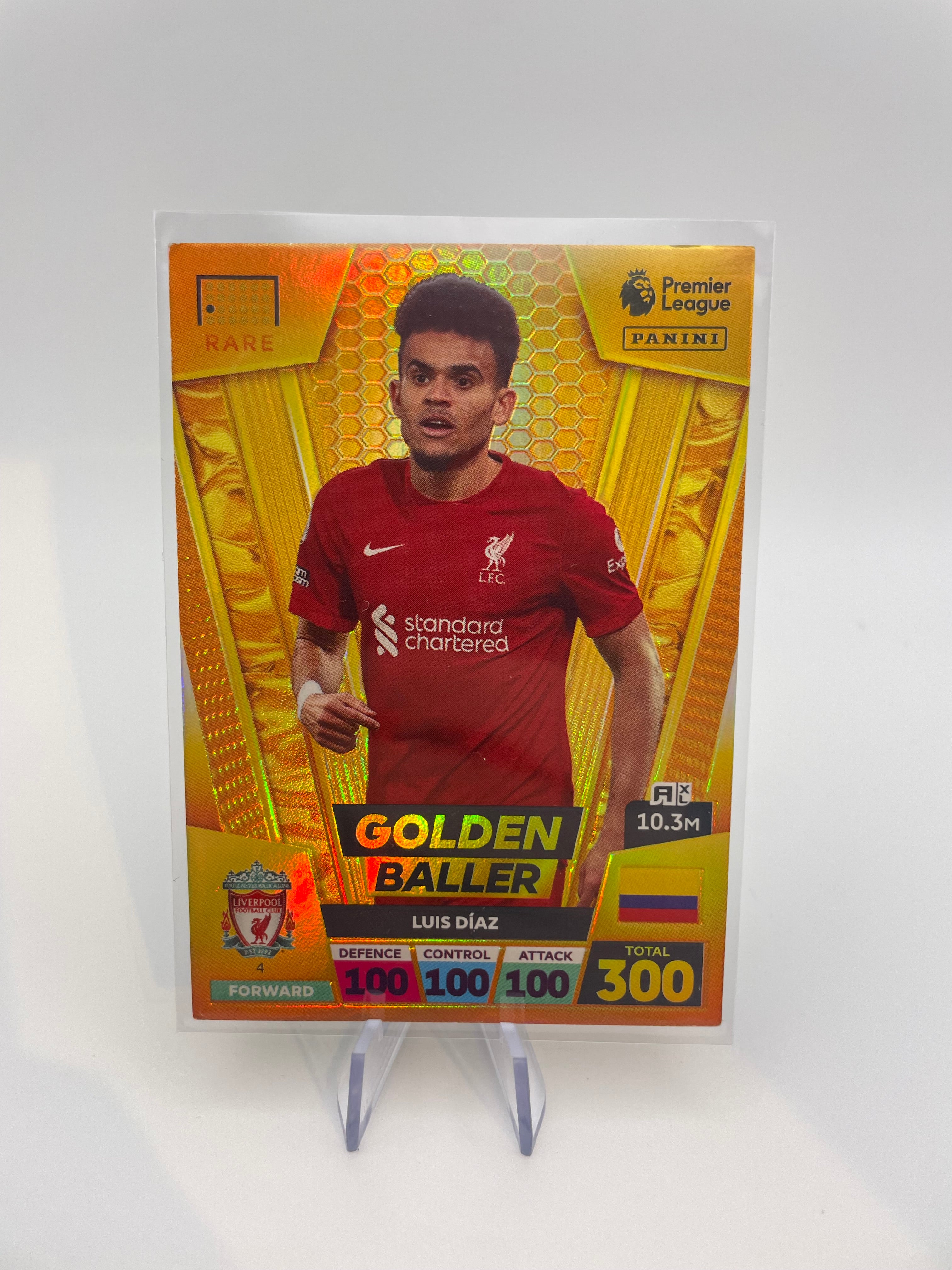 Adrenalyn Golder Baller - Luis Diaz Adrenalyn Football Trading Cards - Front