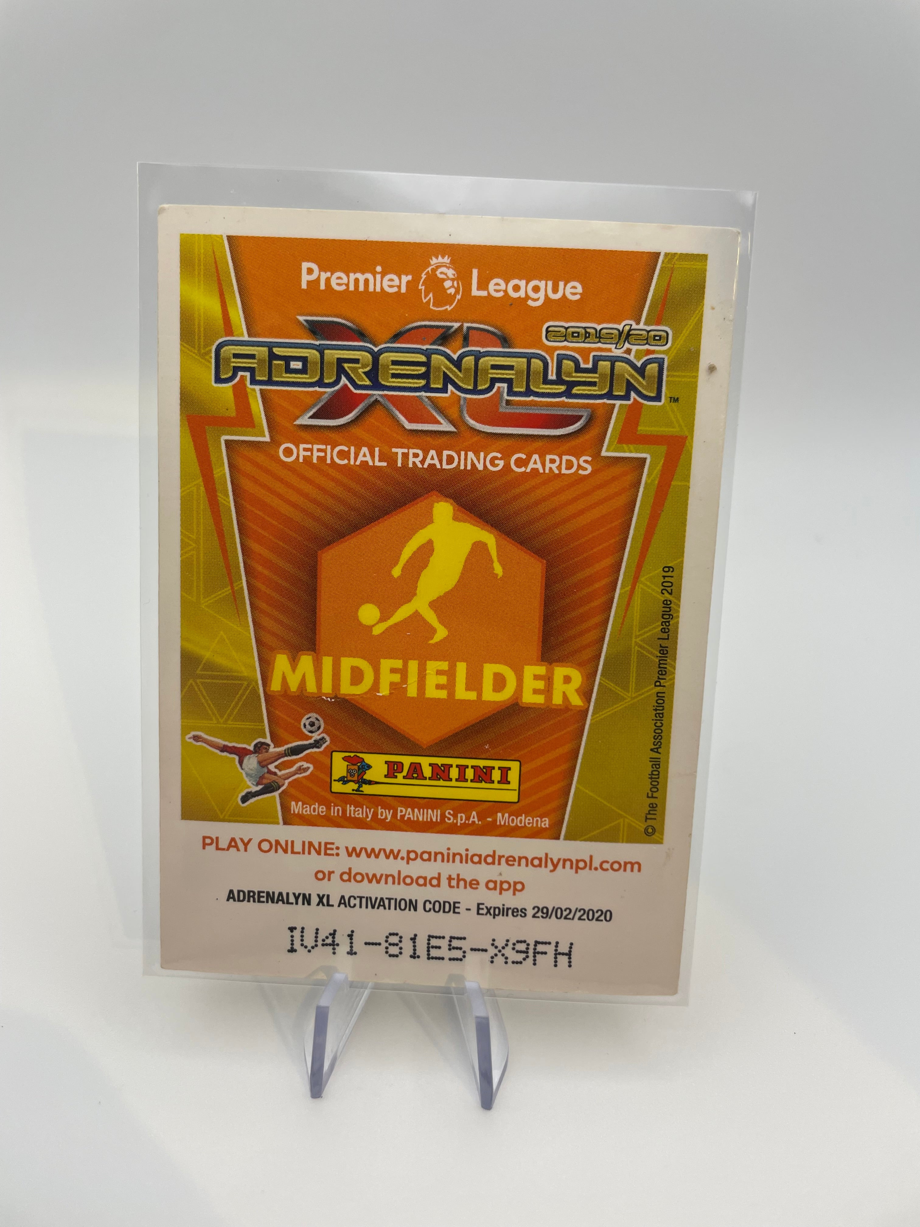 Adrenalyn Midfielder Adrenalyn Football Trading Cards - Front