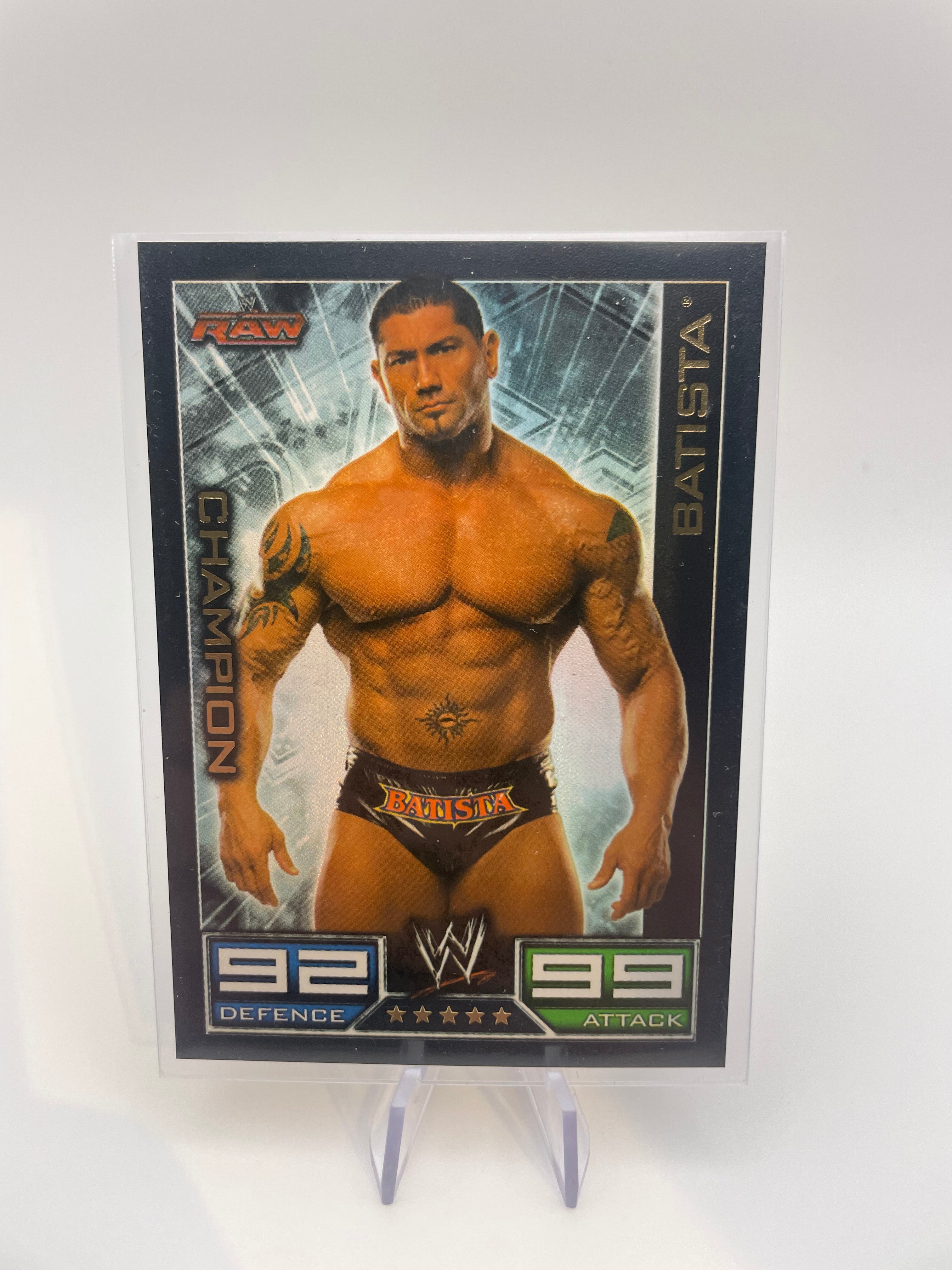 Slam Attax Trading Cards - Batista (Champion) - Front