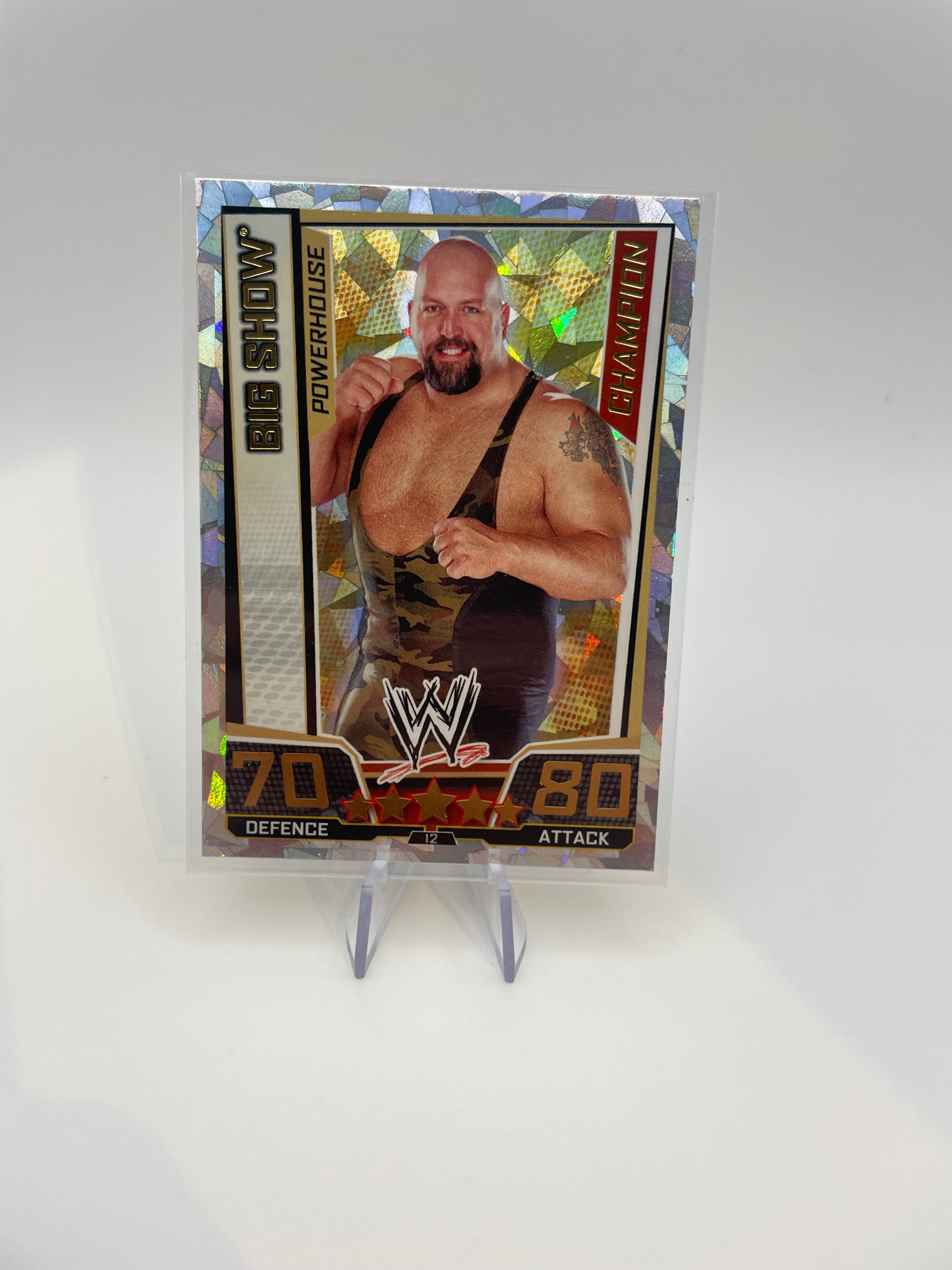 Slam Attax Trading Cards - Big Show (Champion, Powerhouse) - Front