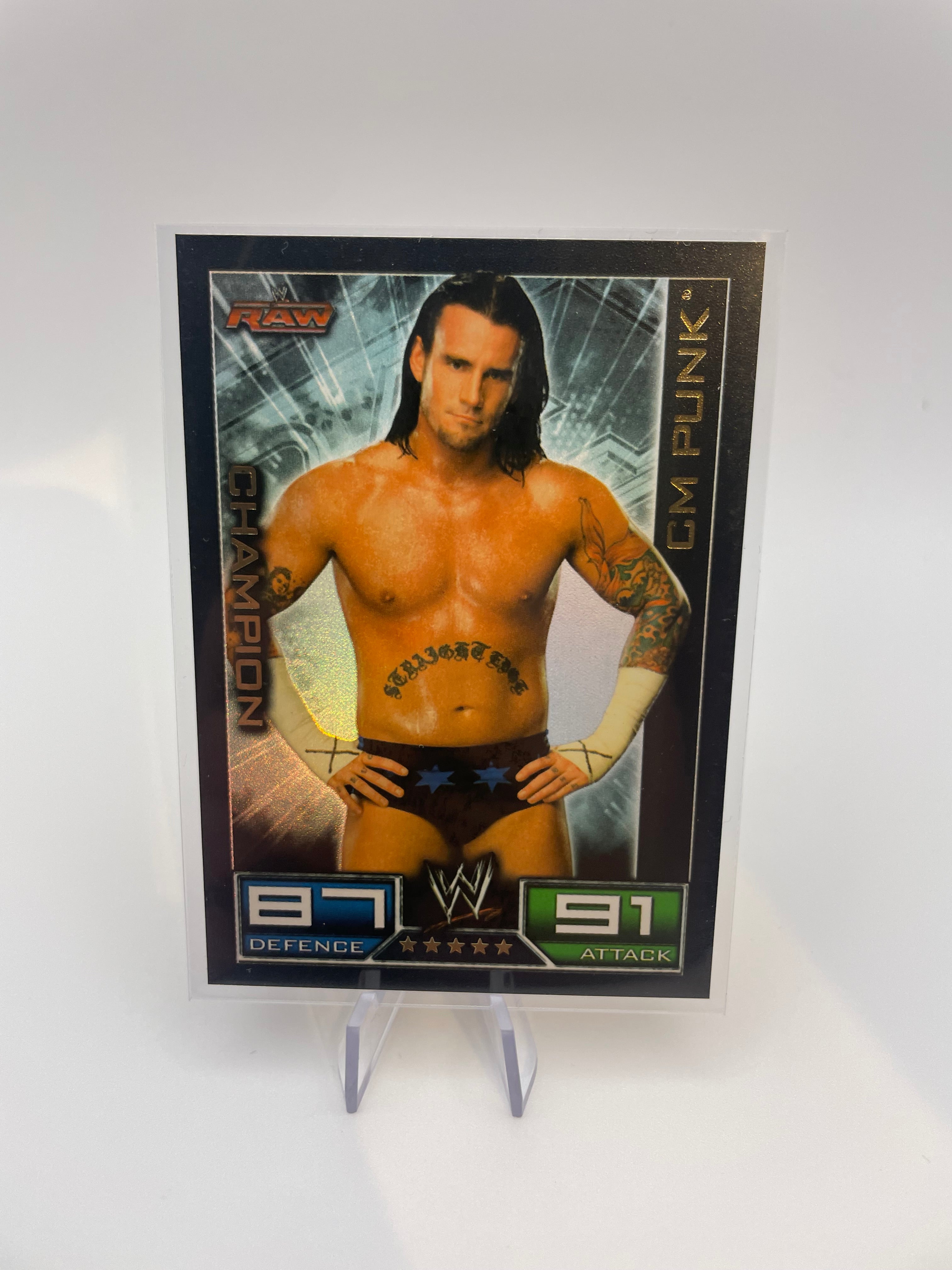 Slam Attax Trading Cards - CM Punk (Champion) - Front