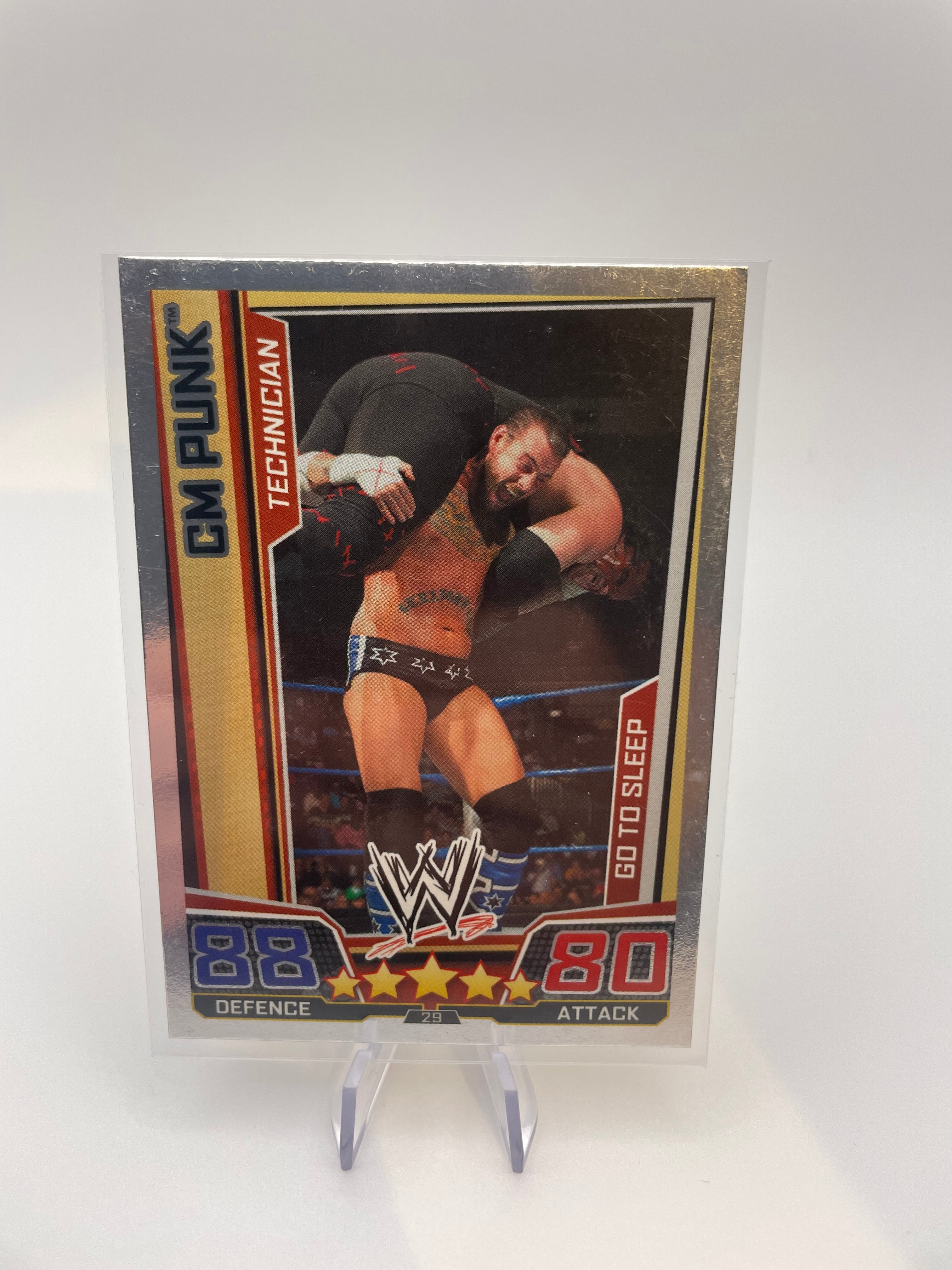 Slam Attax Trading Cards - CM Punk (Technician, Go To Sleep) - Front