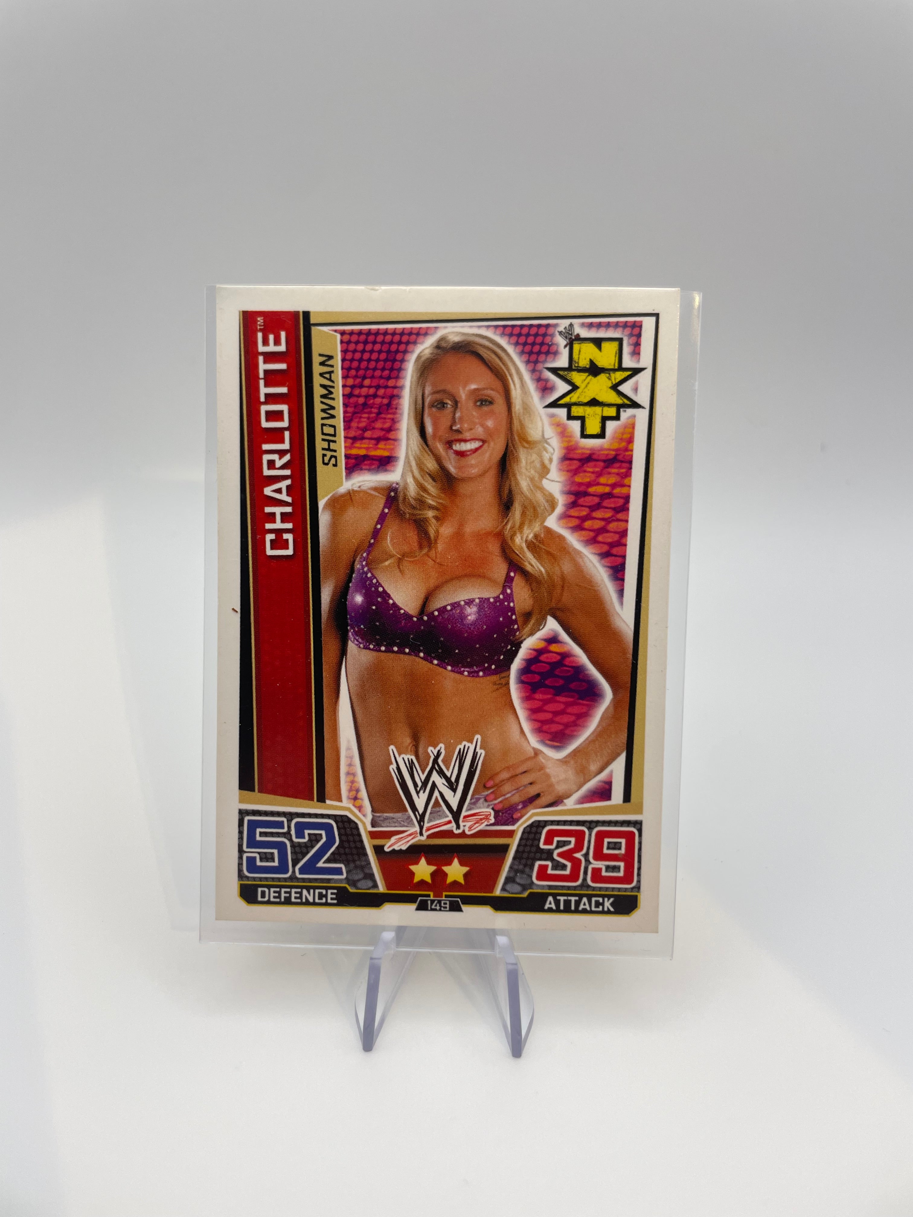 Slam Attax Trading Cards - Charlotte (Showman) - Front