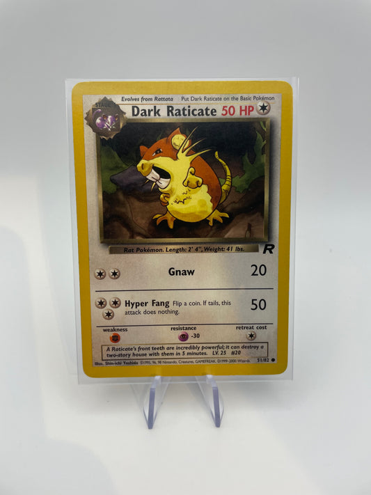 Dark Raticate Pokemon Card - Front