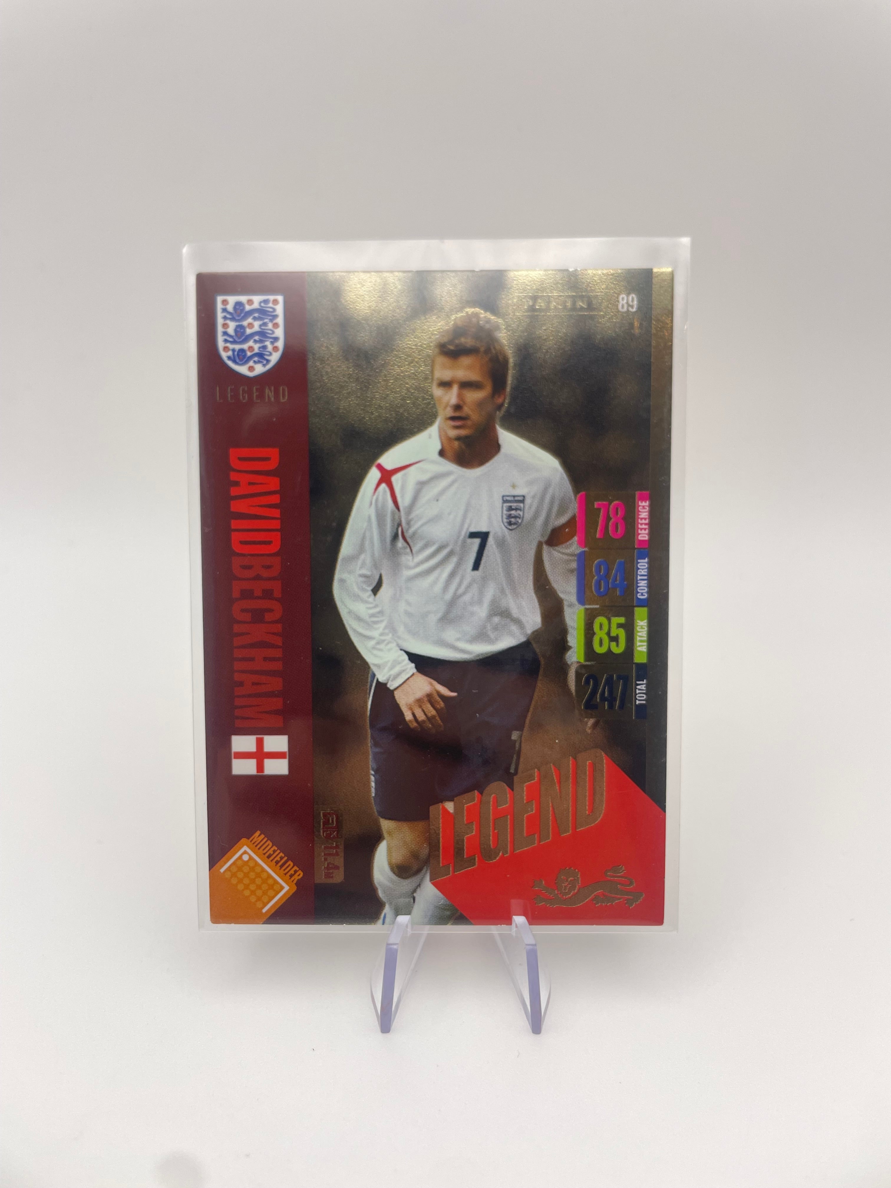 Adrenalyn Trading Cards - David Beckham Legend - Front