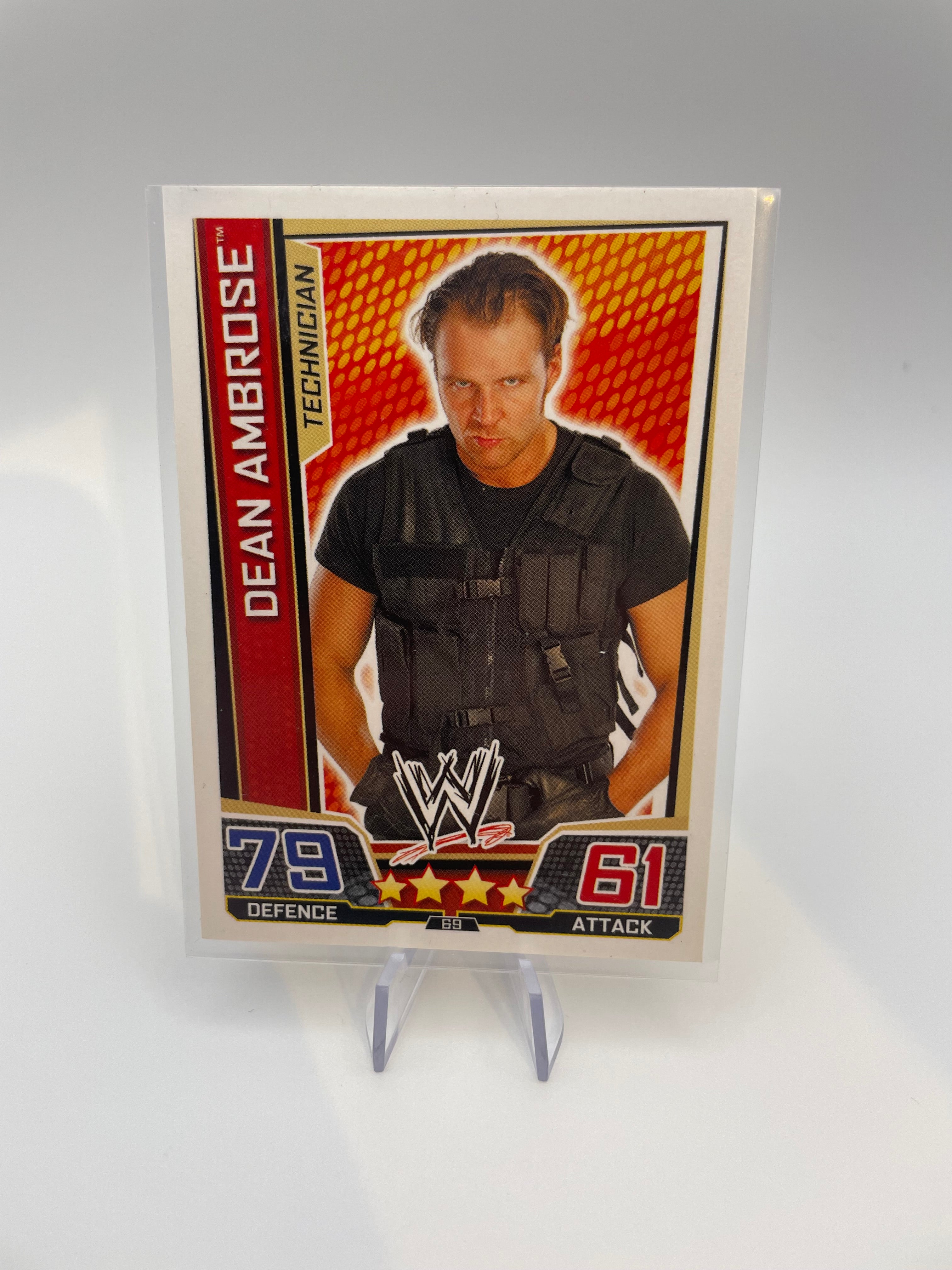 Slam Attax Trading Cards - Dean Ambrose (Technician) - Front