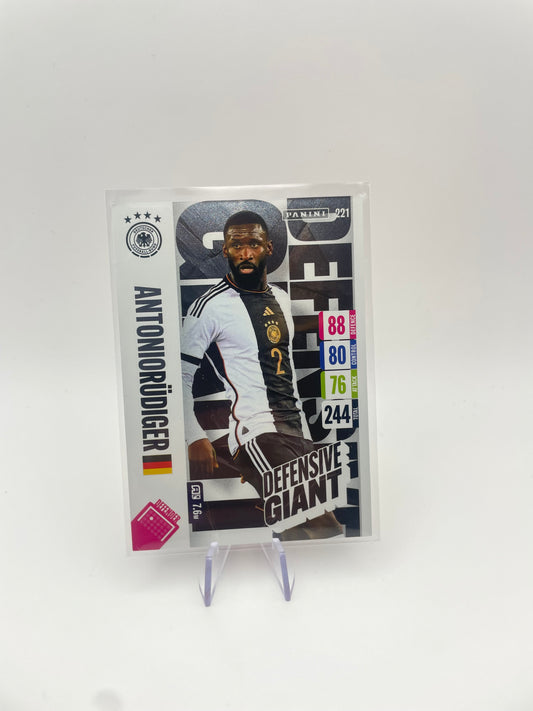 Adrenalyn Trading Cards - Defensive Giant - Antonio Rudiger - Front