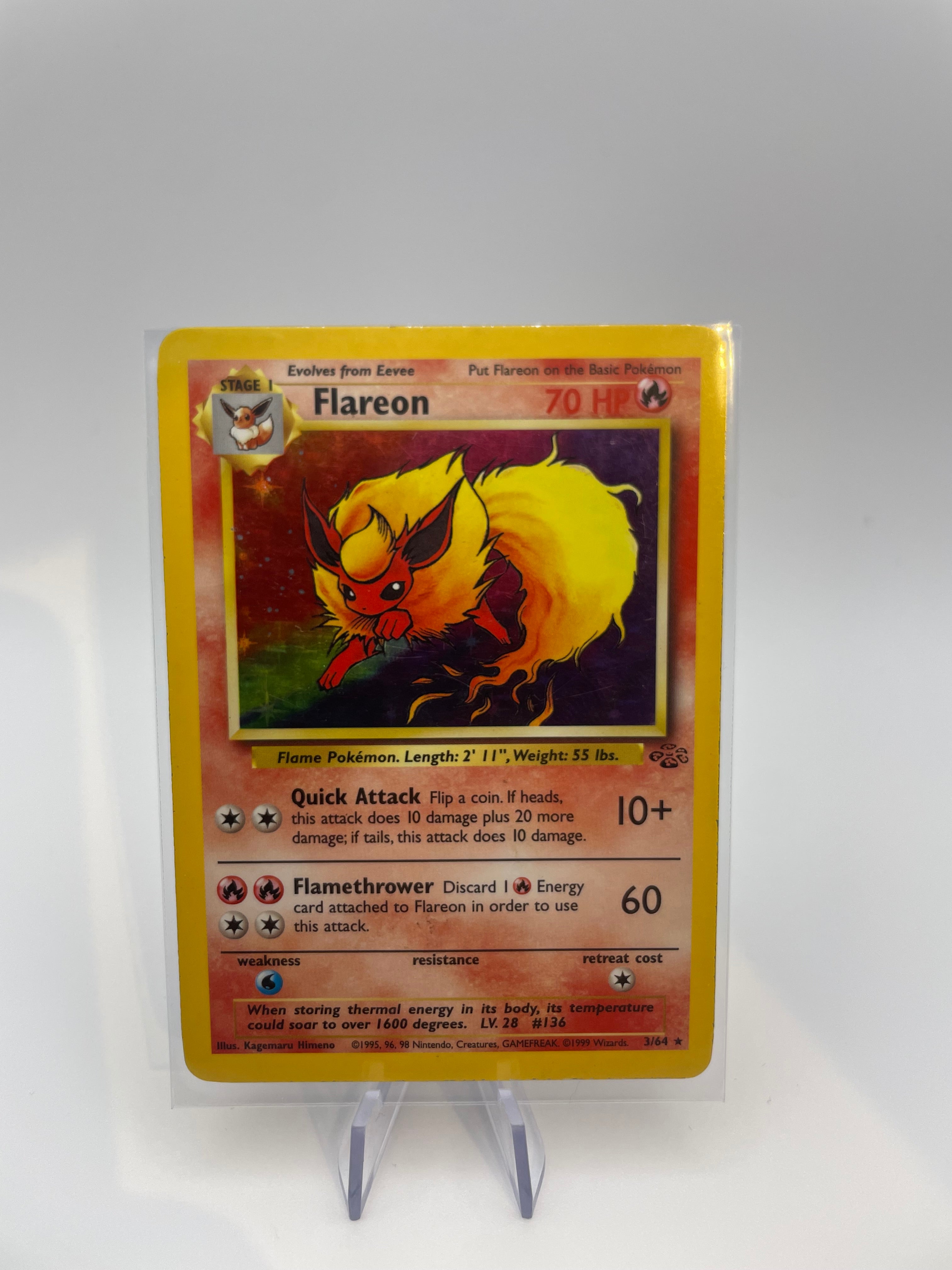 Flareon Pokemon Card - Front