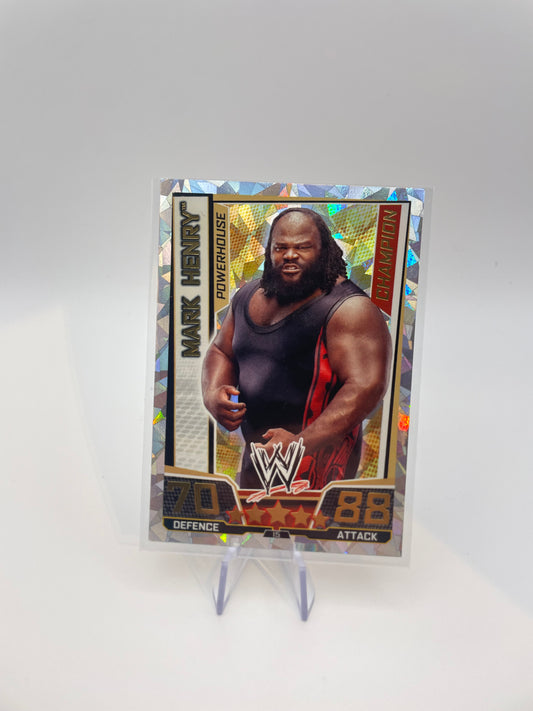 Slam Attax Trading Cards - Mark Henry (Champion, Powerhouse) - Front