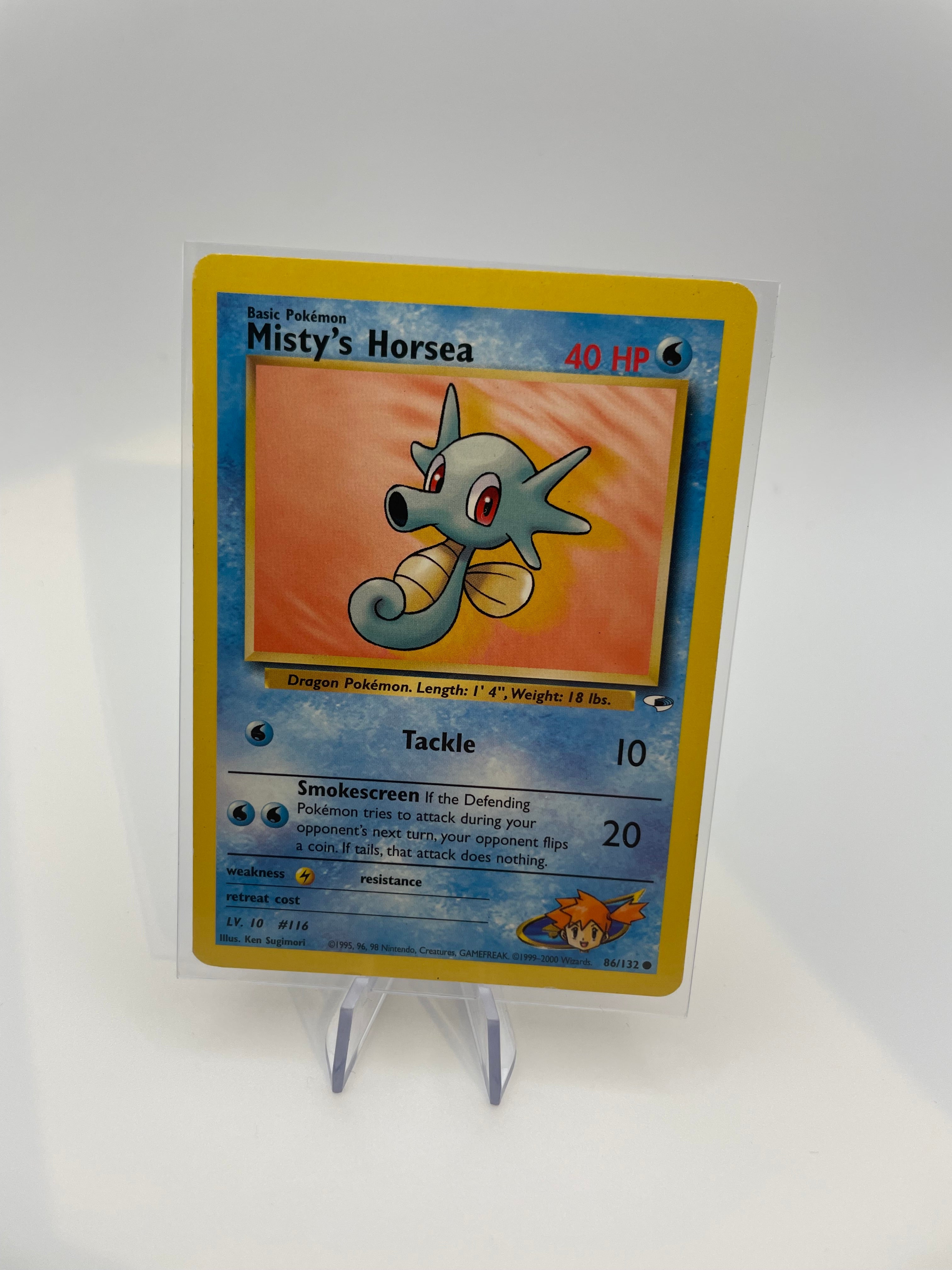 Misty's Horsea Pokemon Card - Front
