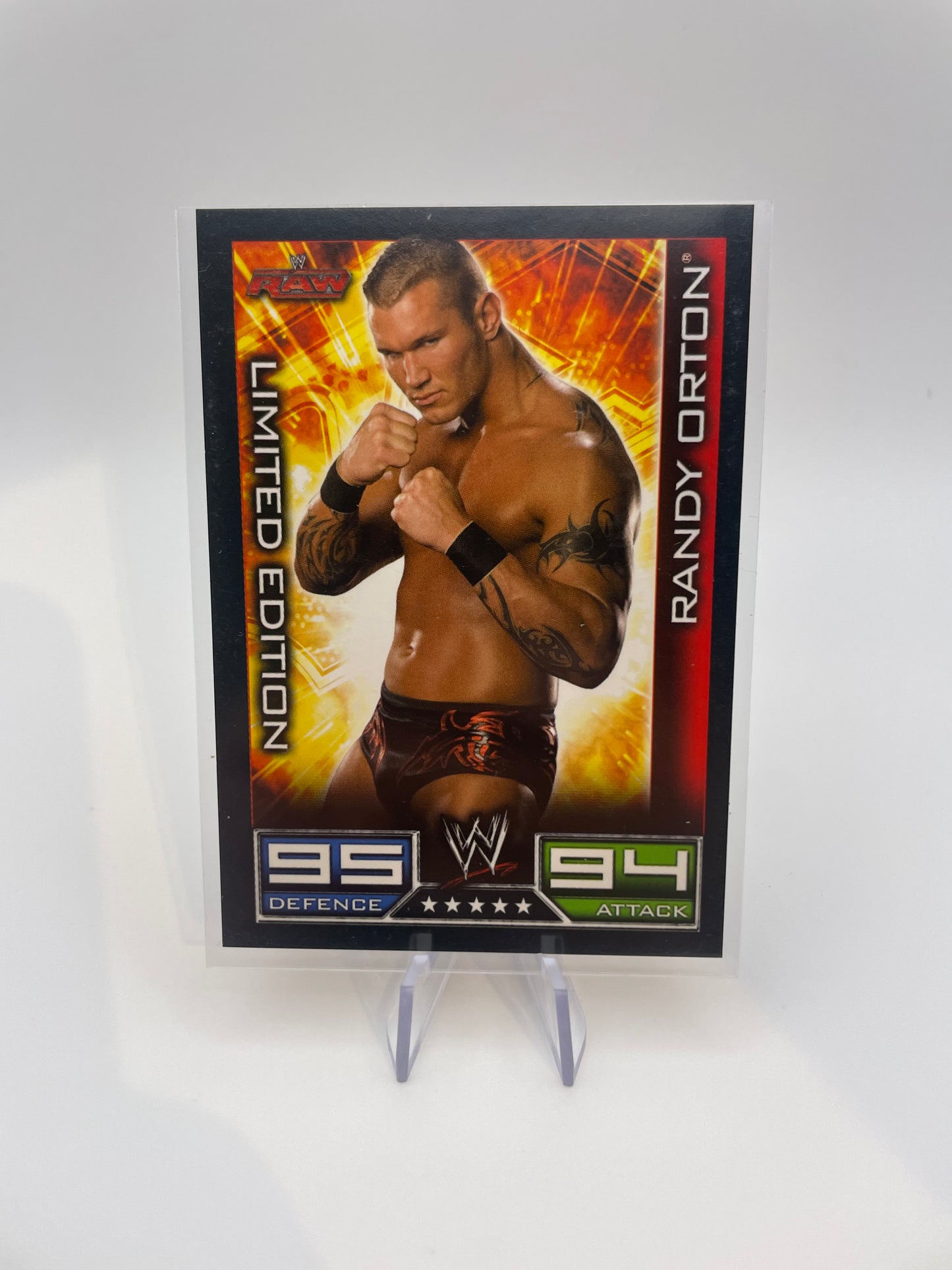 Slam Attax Trading Cards - Randy Orton (Limited Edition) - Front