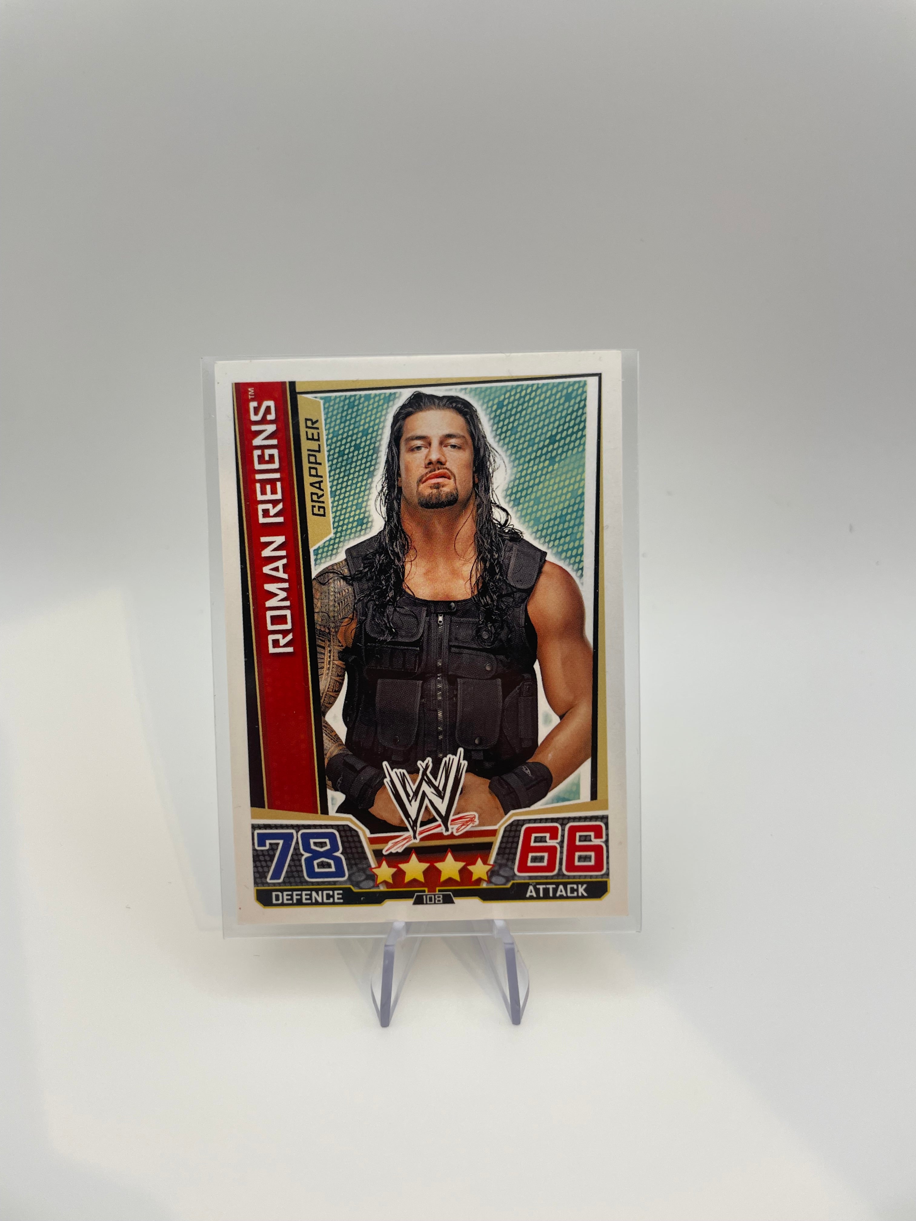 Slam Attax Trading Cards - Roman Reigns (Grappler) - Front