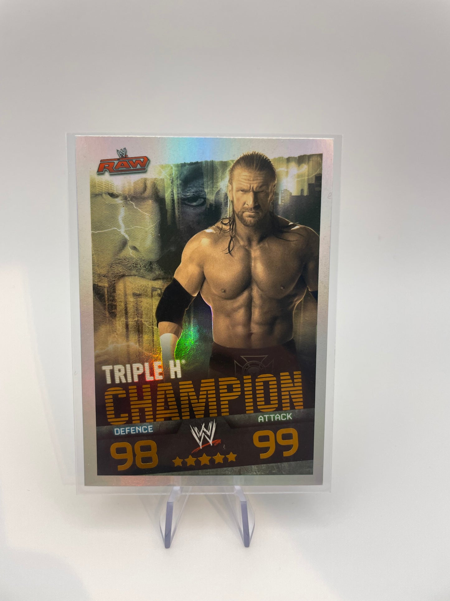 Slam Attax Trading Cards - Triple H (RAW Champion) - Front