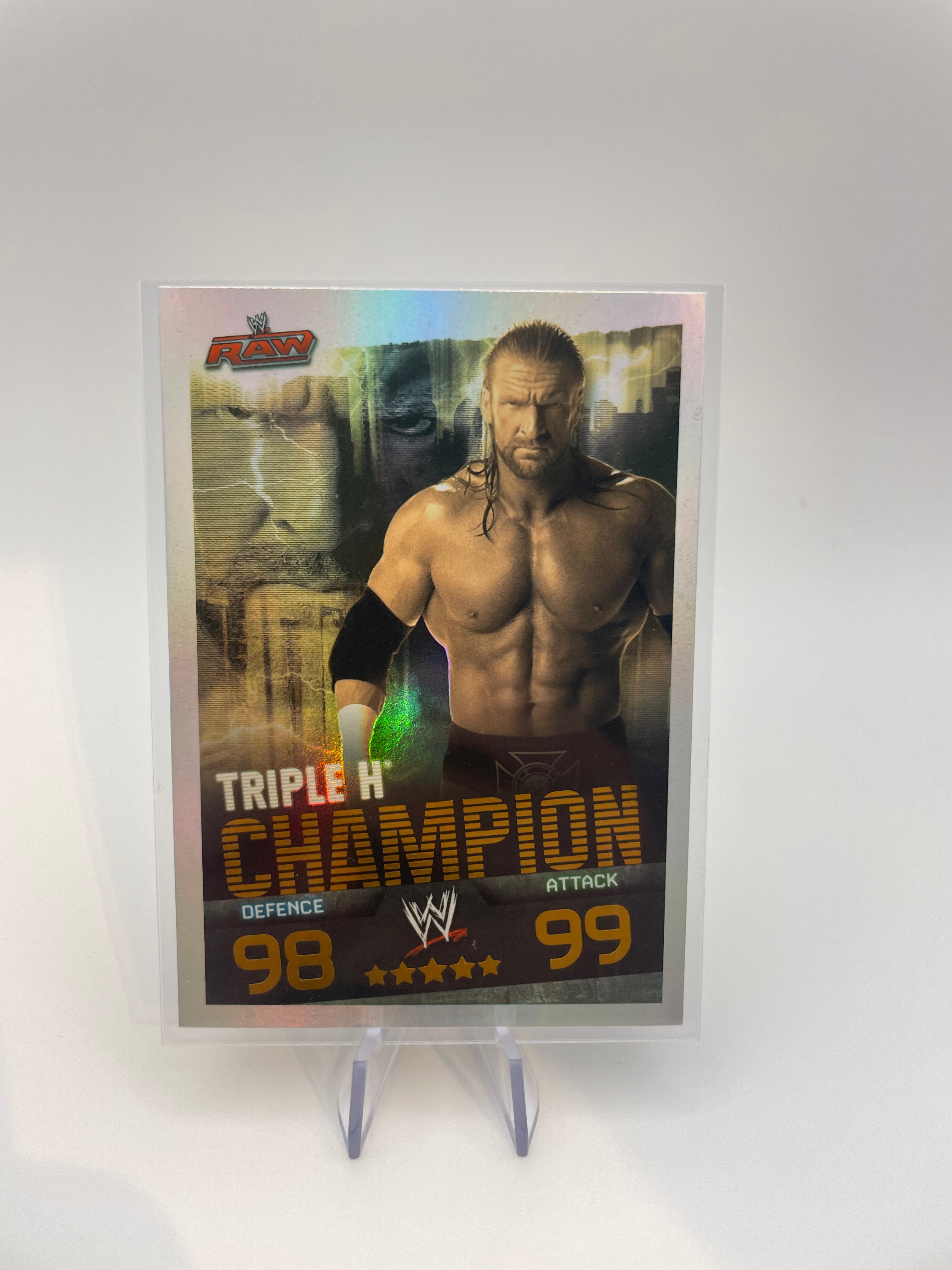 Slam Attax Trading Cards - Triple H (RAW Champion) - Front