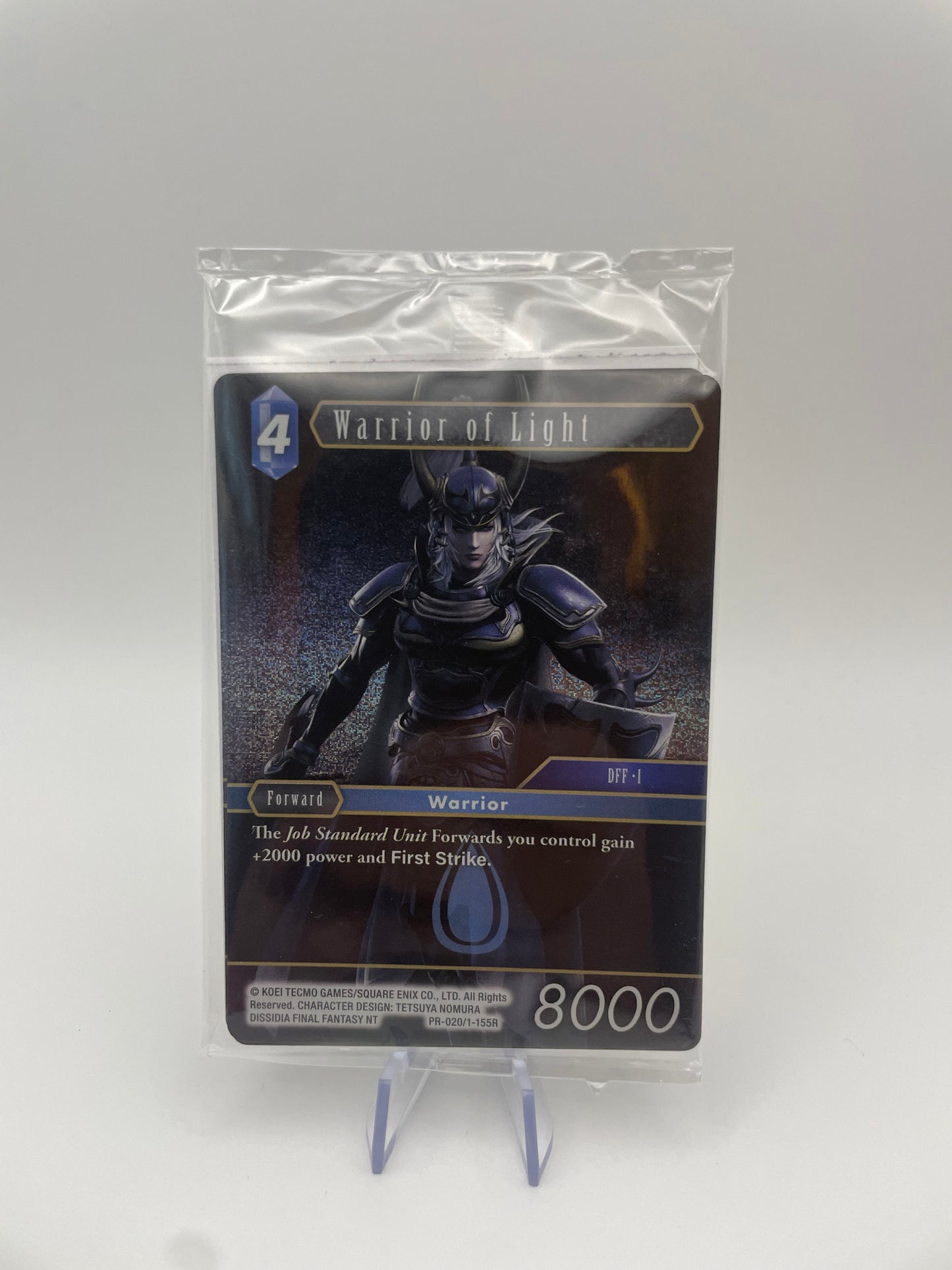 Final Fantasy Trading Cards Must Have Trio - Warrior of Light Unopened - Front