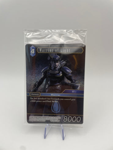 Final Fantasy Trading Cards Must Have Trio - Warrior of Light Unopened - Front